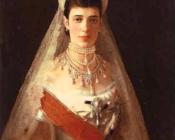 伊凡尼古拉耶维奇克拉姆斯柯依 - Portrait of the Empress Maria Feodorovna